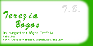 terezia bogos business card