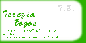 terezia bogos business card